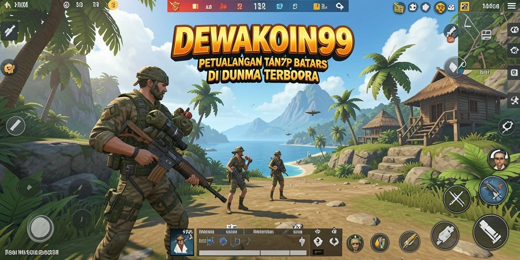 Screenshot DEWAKOIN99 menampilkan karakter utama sedang menjelajahi dunia terbuka.
