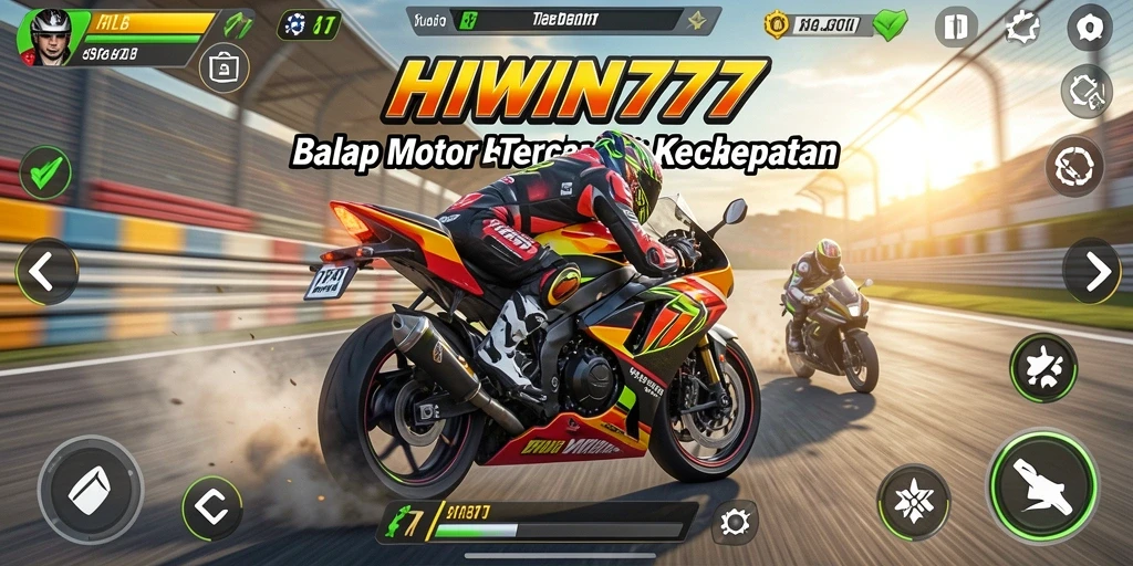 Gameplay HIWIN777 yang mendebarkan saat balapan motor.