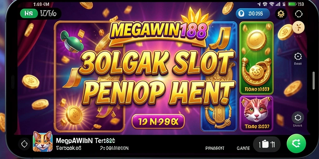 Screenshot gameplay MEGAWIN188 menampilkan tampilan slot yang menarik dan penuh warna.