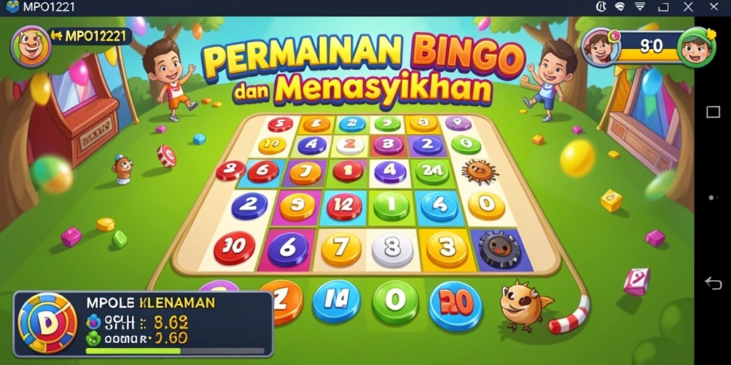 Tampilan gameplay seru dalam permainan Bingo MPO1221.