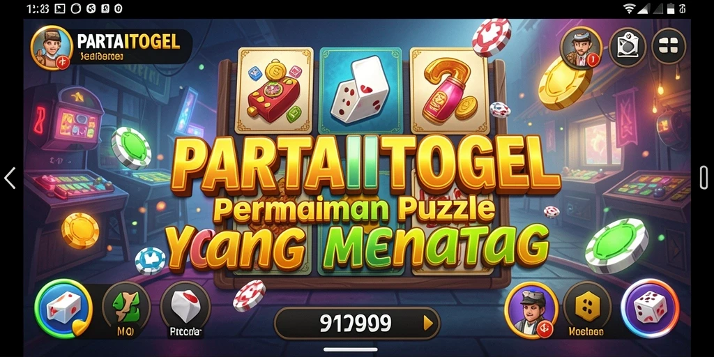 Screenshot gameplay PARTAITOGEL menunjukkan teka-teki seru yang menantang.